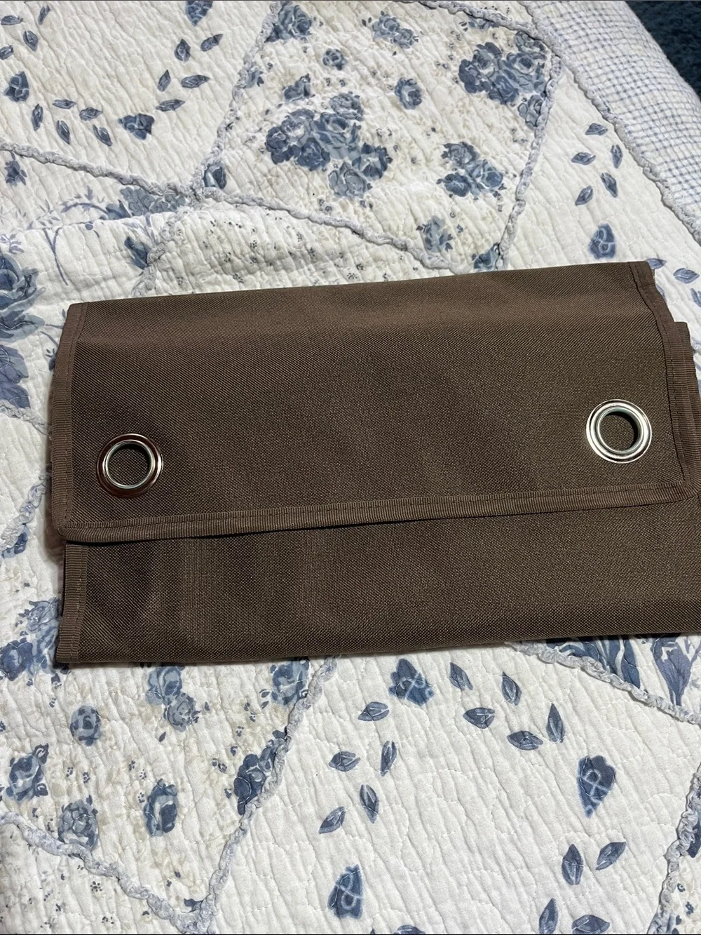 thirty-one Brown and Gray Wall Hanging Organizer with Clear ID Windows